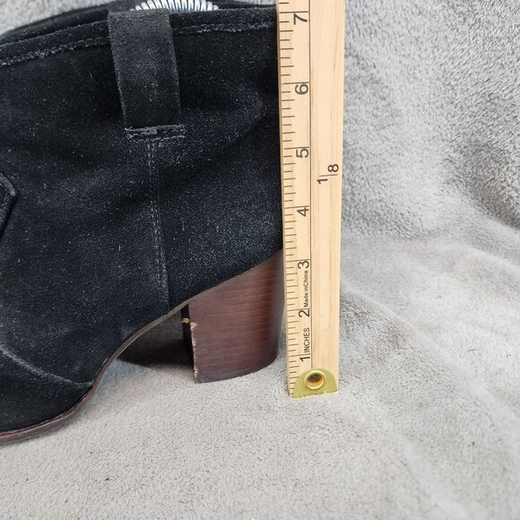 Splendid Shoes Womens Size 7.5 Black Leather Ankle Boots *Read* - Picture 2 of 12